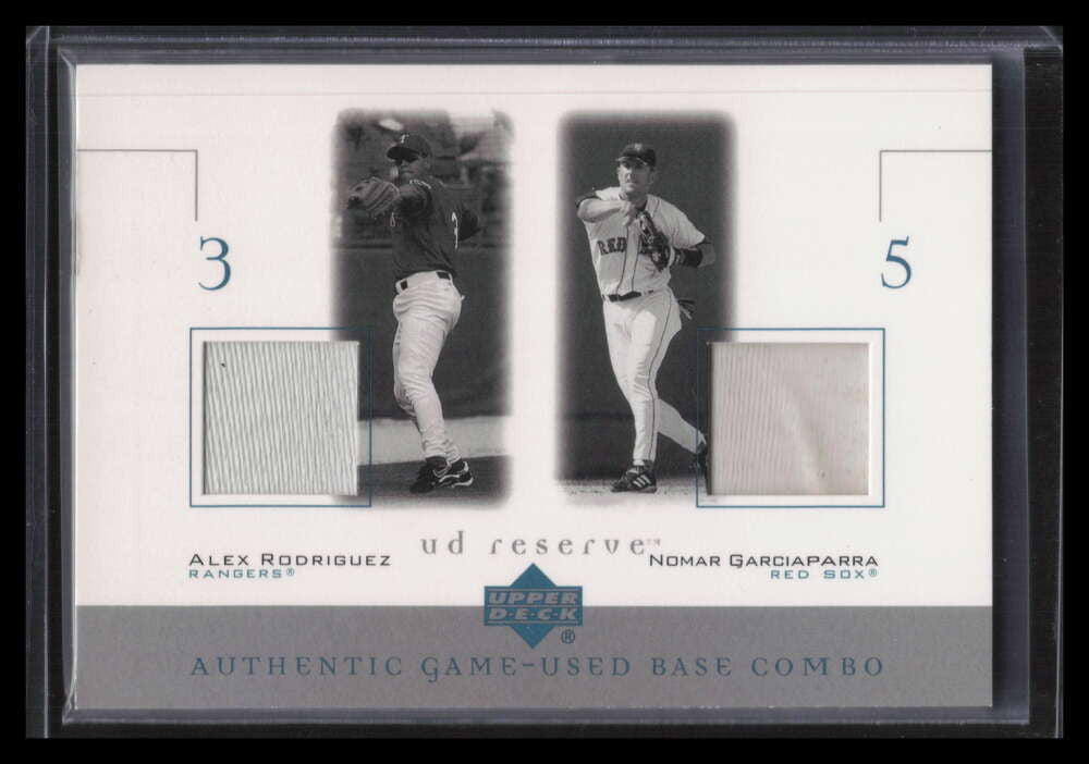 2001 UD Reserve Ball-Base Duos BGR Nomar Garciaparra Alex Rodriguez Dual Base