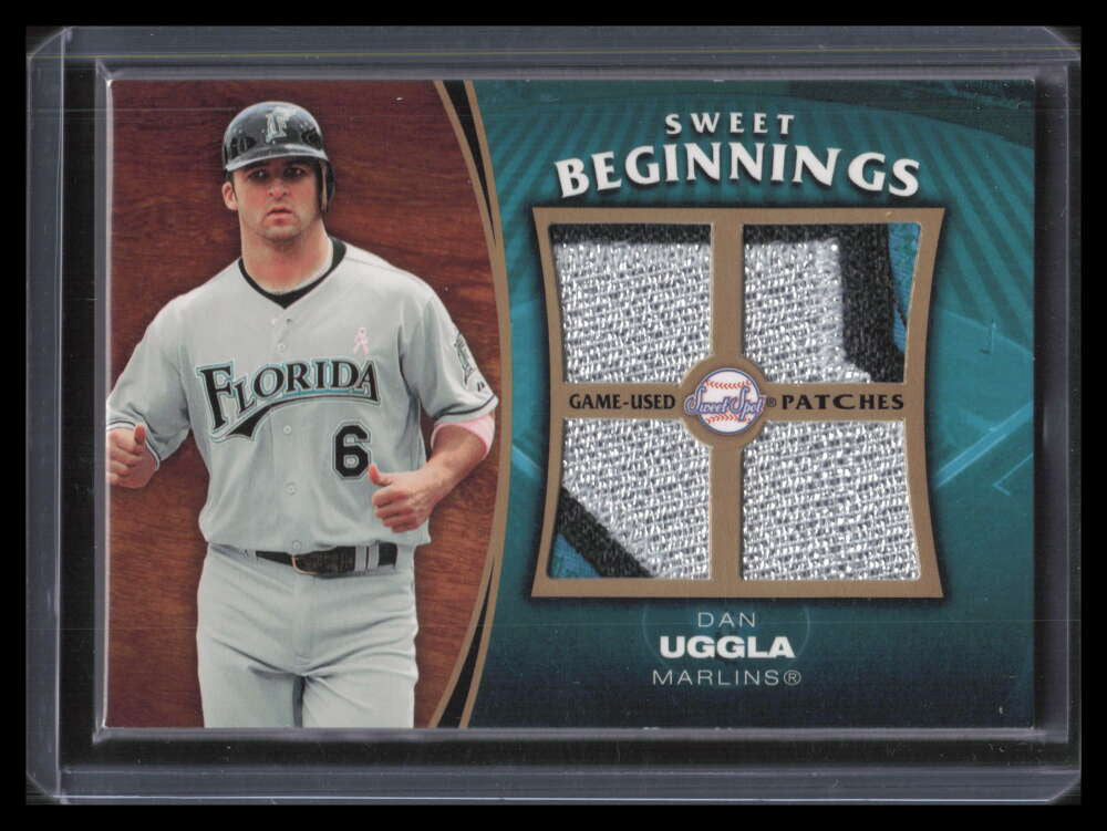 2006 Sweet Spot Update Sweet Beginnings Patches SWDU Dan Uggla Rookie Quad Patch