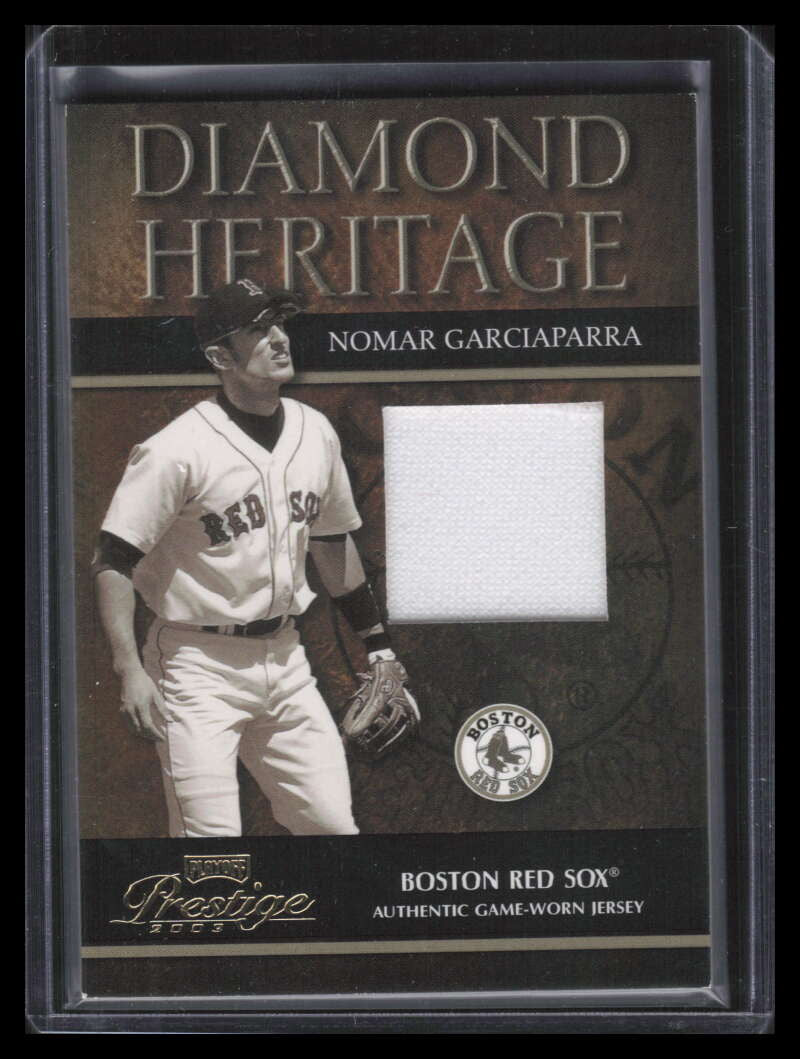 2003 Playoff Prestige Diamond Heritage Material Nomar Garciaparra Jersey 23/200