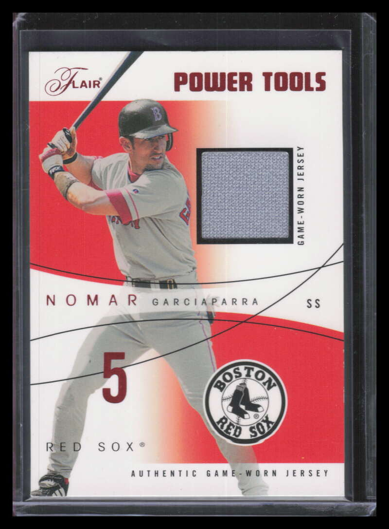 2004 Flair Power Tools Game Used Red NG Nomar Garciaparra Jersey 100/175