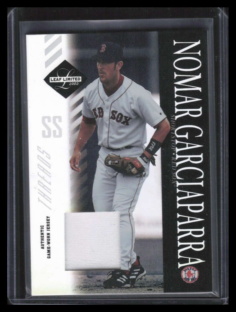 2003 Leaf Limited Threads 5 Nomar Garciaparra H Home Jersey 38/100