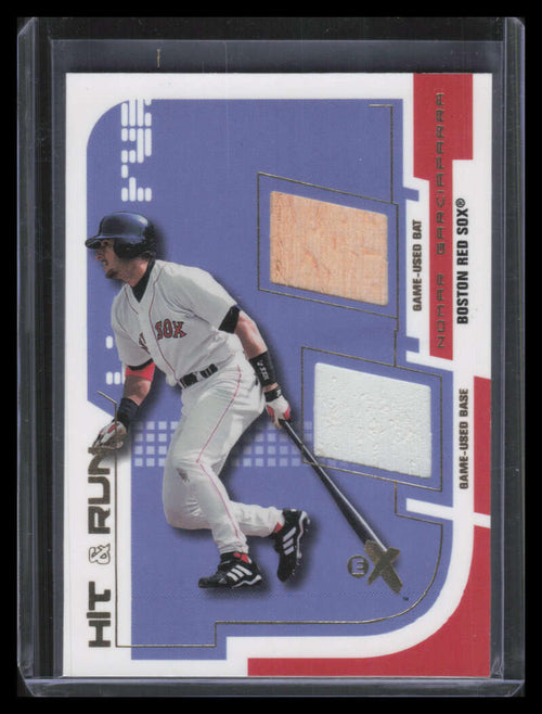 2002 E-X Hit and Run Game Bat and Base 3 Nomar Garciaparra Dual Bat Base