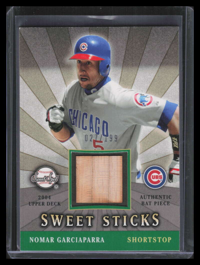2004 Sweet Spot Sweet Sticks SSSNG Nomar Garciaparra Bat 27/199