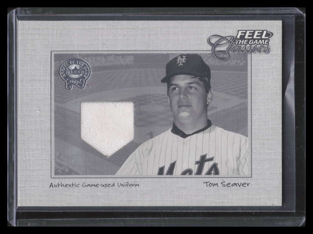 2001 Greats of the Game Feel the Game Classics 20 Tom Seaver Jersey