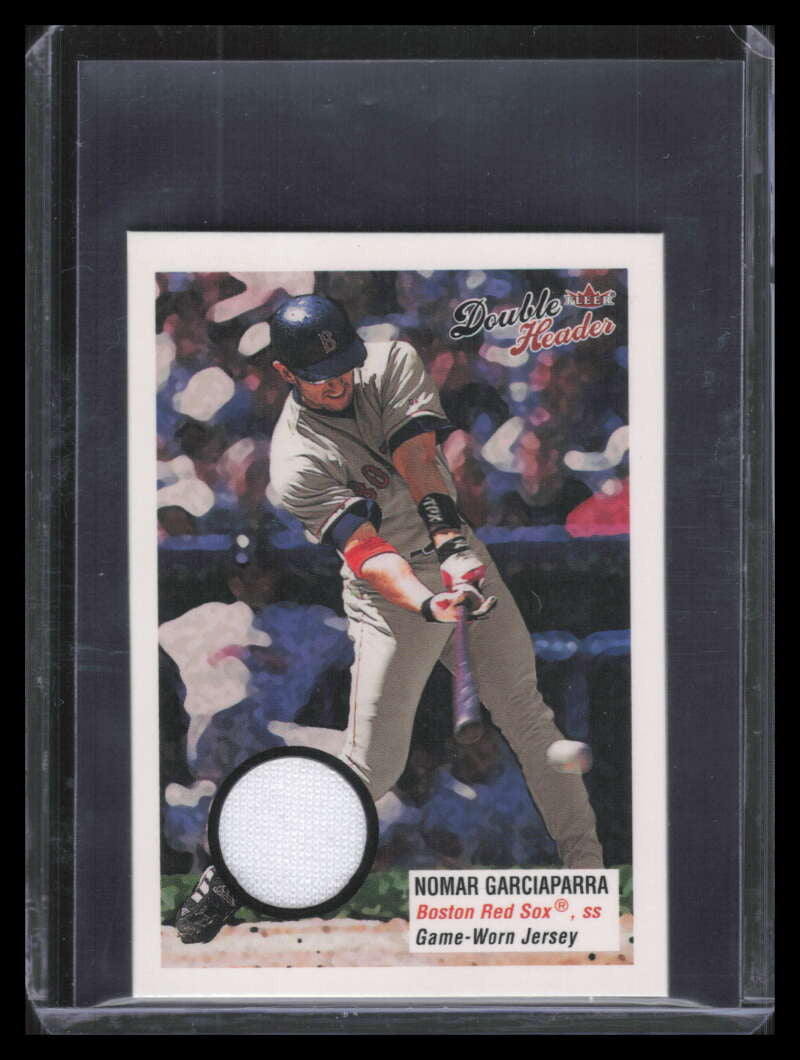 2003 Fleer Double Header Flip Card Game Used NG Nomar Garciaparra Jersey SP /200