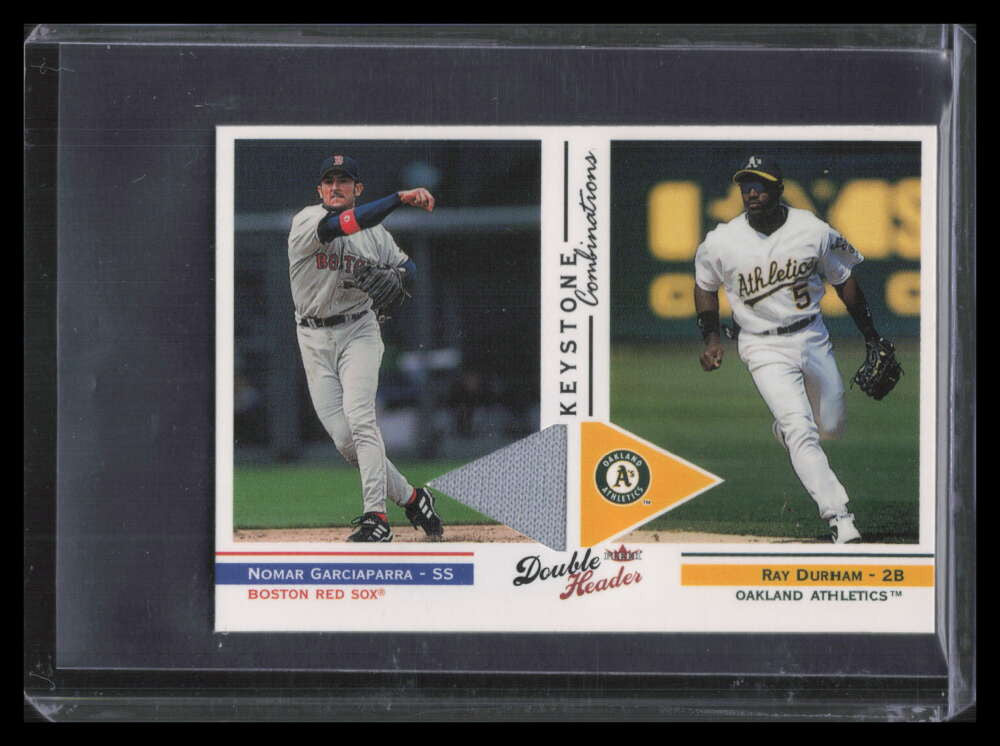 2003 Fleer Double Header Keystone Combinations Durham Garciaparra Jersey /175