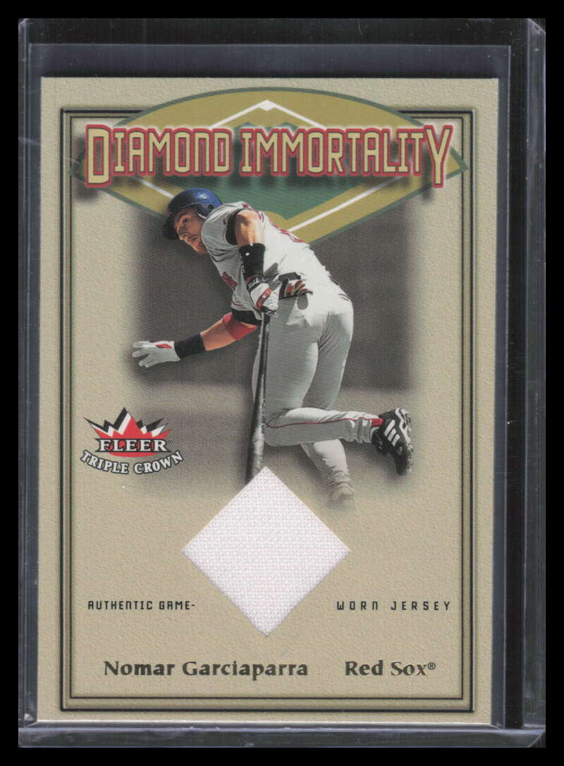2002 Fleer Triple Crown Diamond Immortality 3 Nomar Garciaparra Jersey SP /150