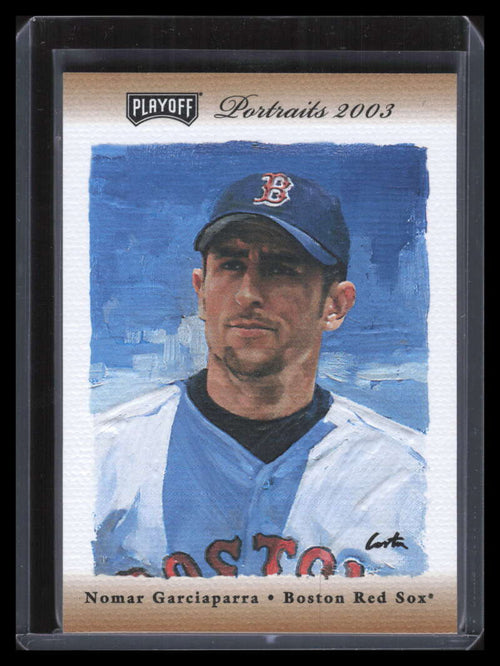 2003 Playoff Portraits Materials Bronze Nomar Garciaparra Dual Bat Jersey 42/50