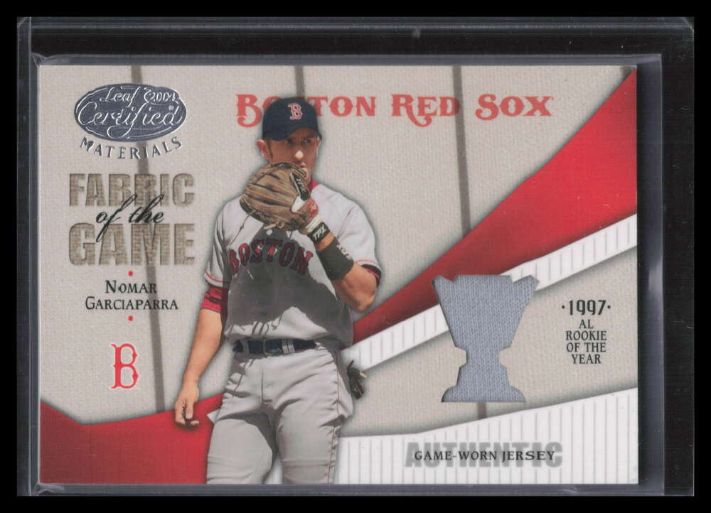 2004 Leaf Certified Fabric of the Game Reward 137 Nomar Garciaparra Jersey 31/50