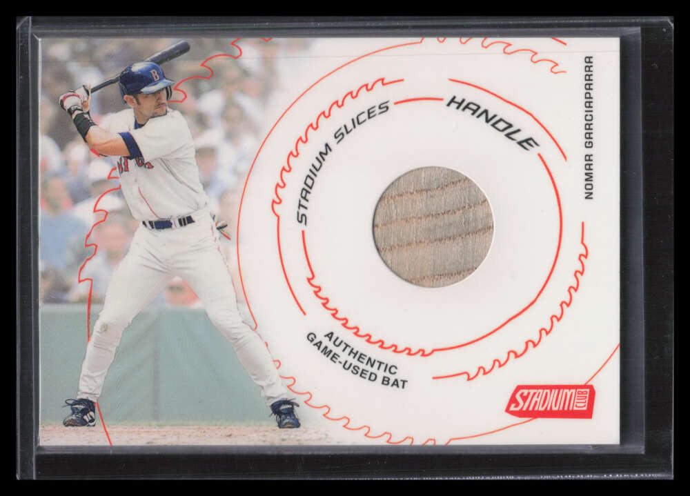 2003 Stadium Club Stadium Slices Handle Relics NG Nomar Garciaparra Bat