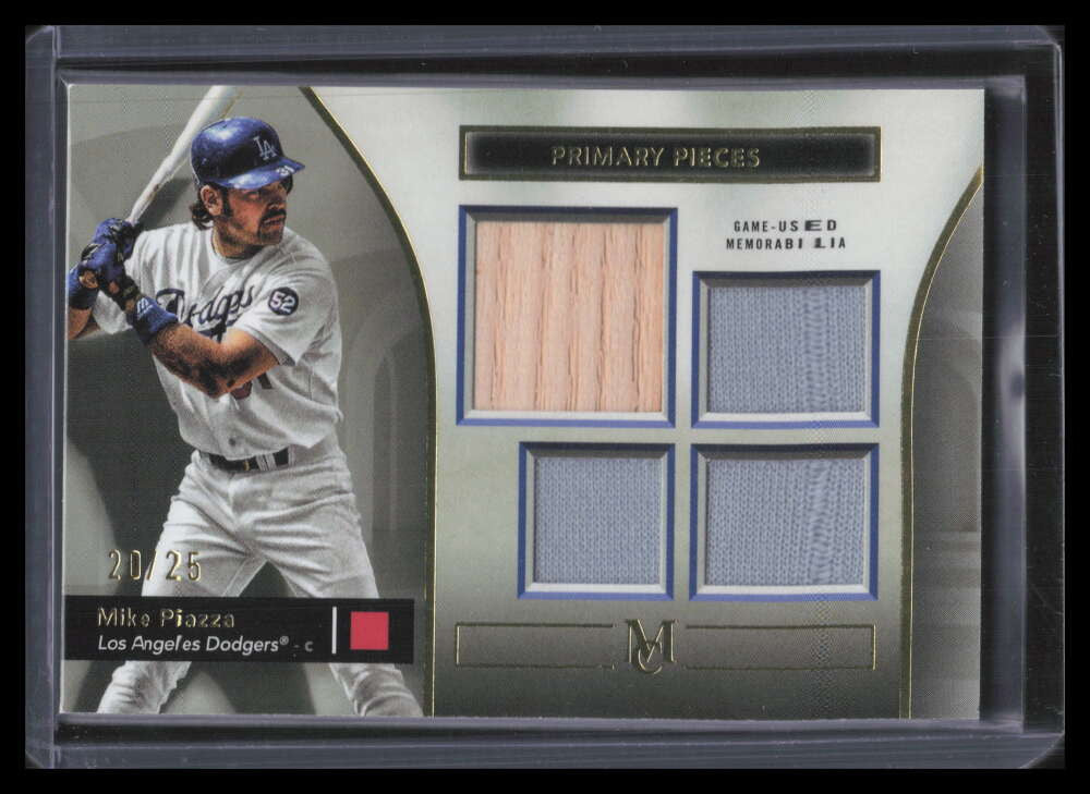 DELETE 160186 2024 Topps Museum Collection Primary Pieces Gold Mike Piazza Quad Bat Jersey /25