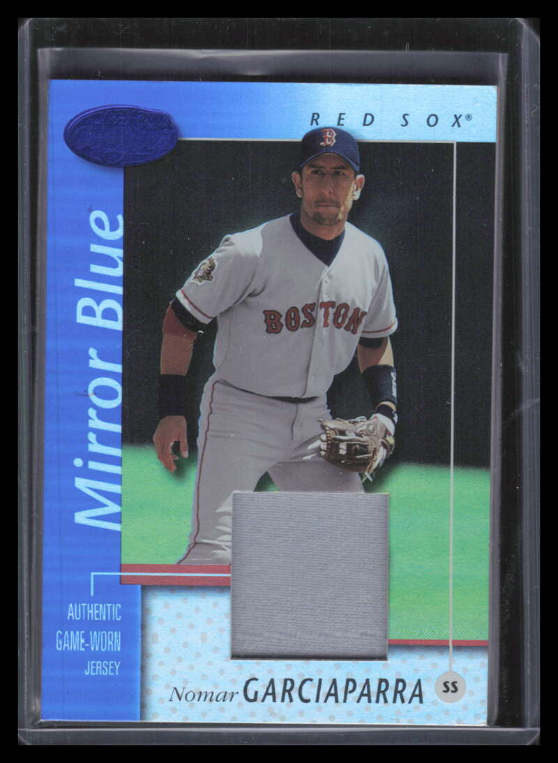 2002 Leaf Certified Mirror Blue 30 Nomar Garciaparra Jersey 32/75