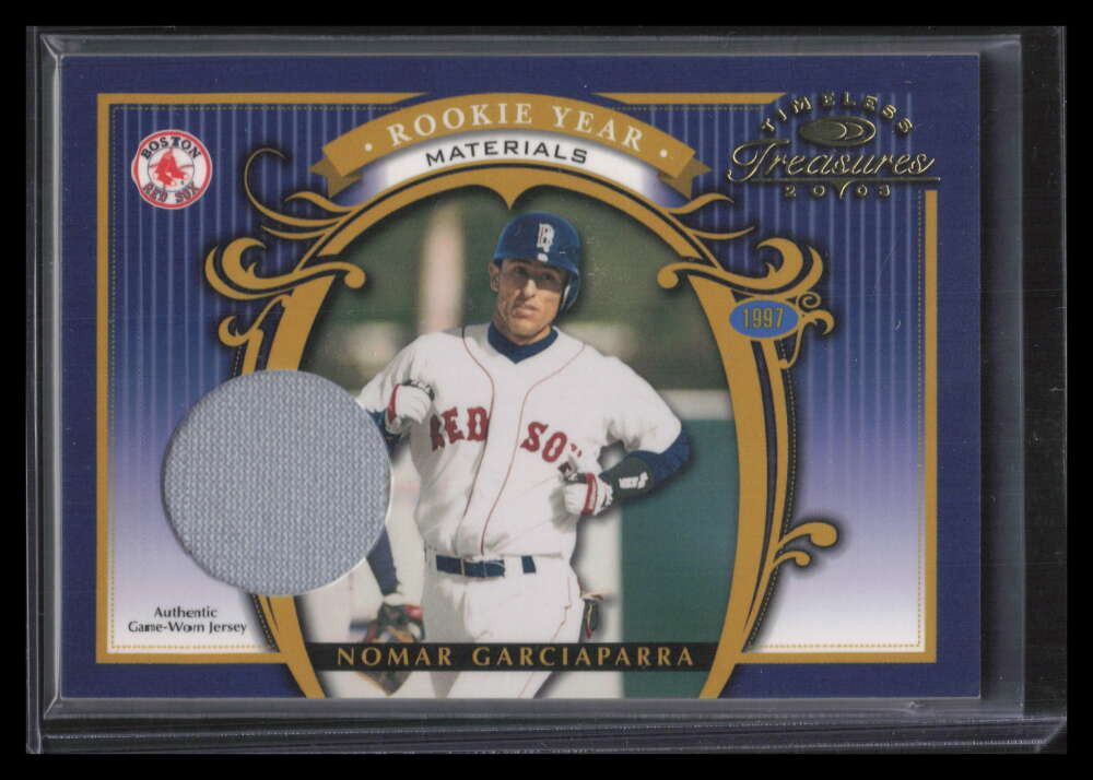 2003 Timeless Treasures Rookie Year 4 Nomar Garciaparra Jersey 58/100