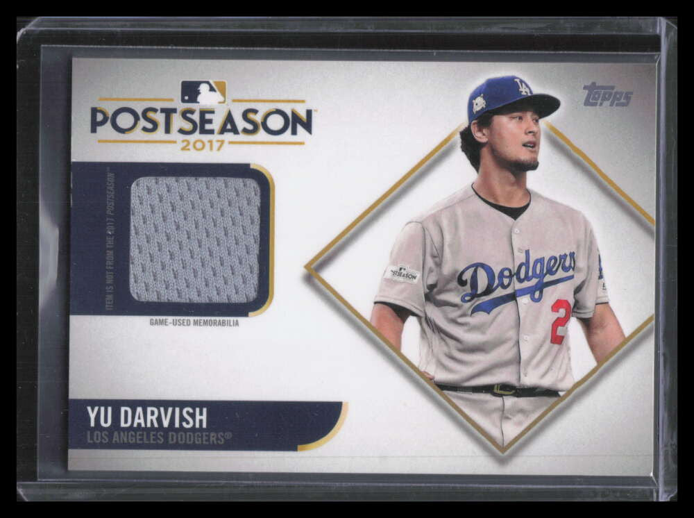 DELETE 160197 2018 Topps Postseason Performance Relics PSPYD Yu Darvish Jersey 80/100