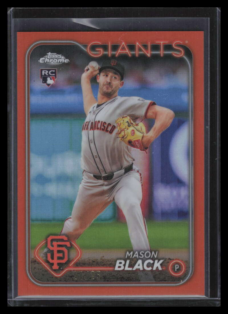 2024 Topps Chrome Update Orange Refractor usc121 Mason Black Rookie 24/25