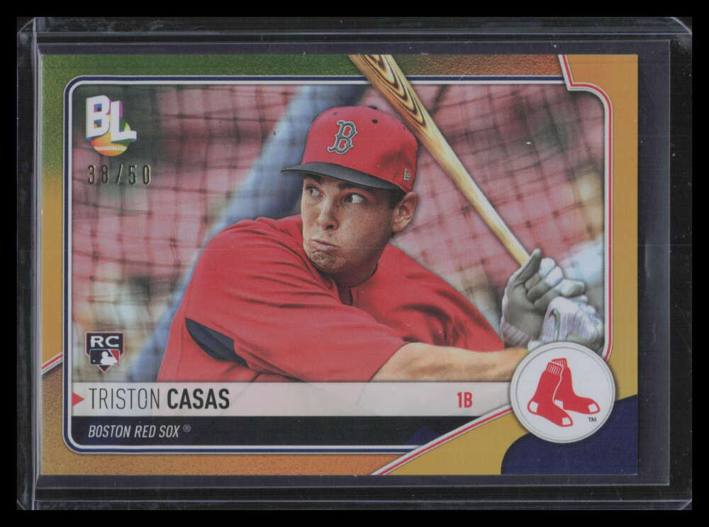 2023 Topps Big League Wrapper Redemption Gold Foil Triston Casas Rookie 38/50