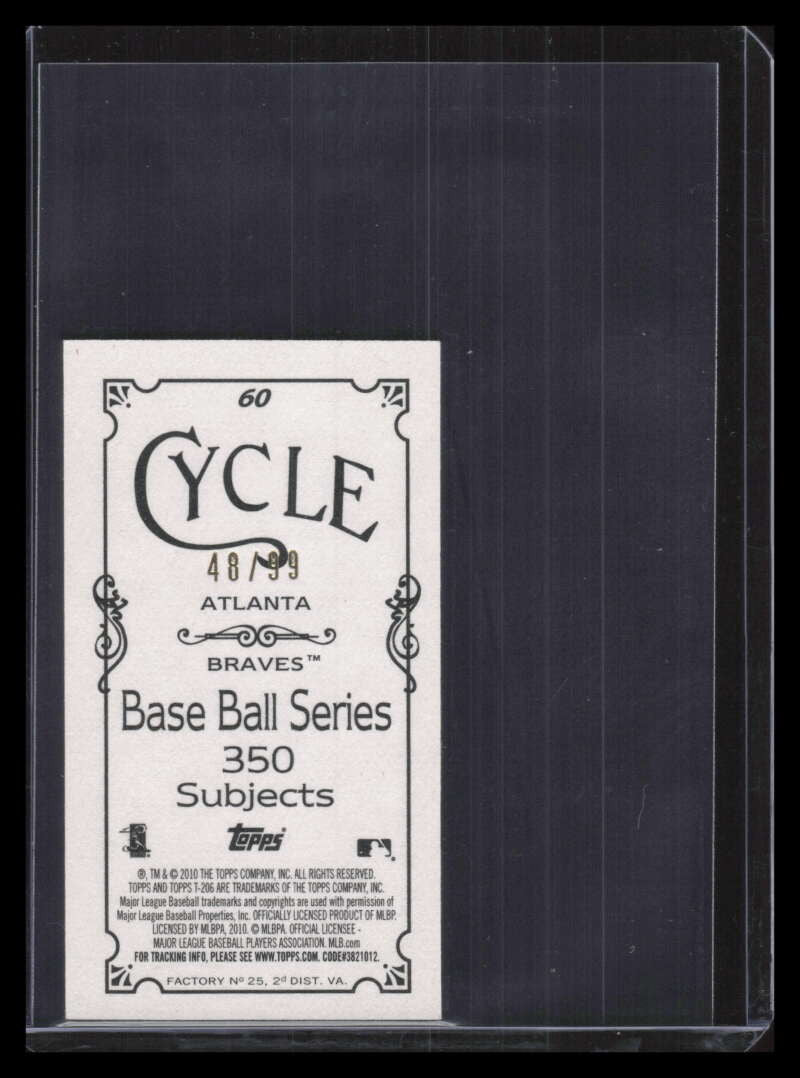 2010 Topps 206 Mini Cycle 60 Jason Heyward Rookie 48/99