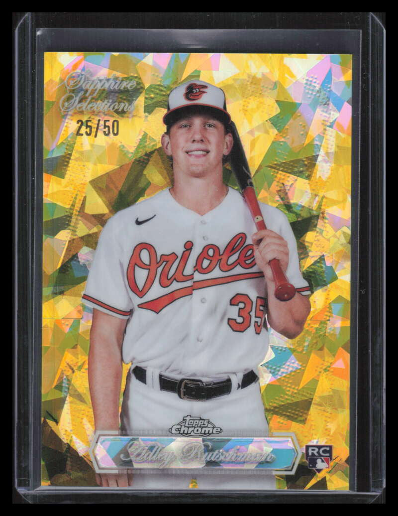 2023 Topps Chrome Sapphire Selections Gold Refractor Adley Rutschman RC 25/50