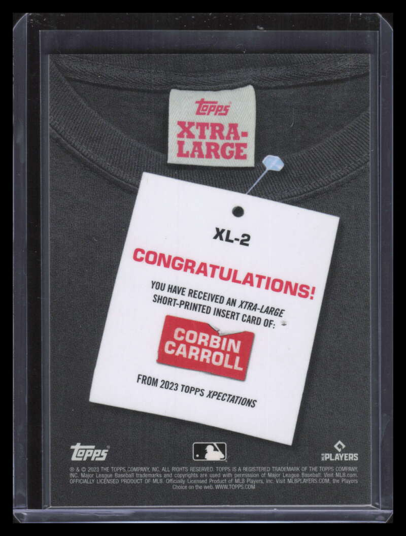 2023 Topps Xpectations Xtra-Large xl2 Corbin Carroll Rookie 8/25