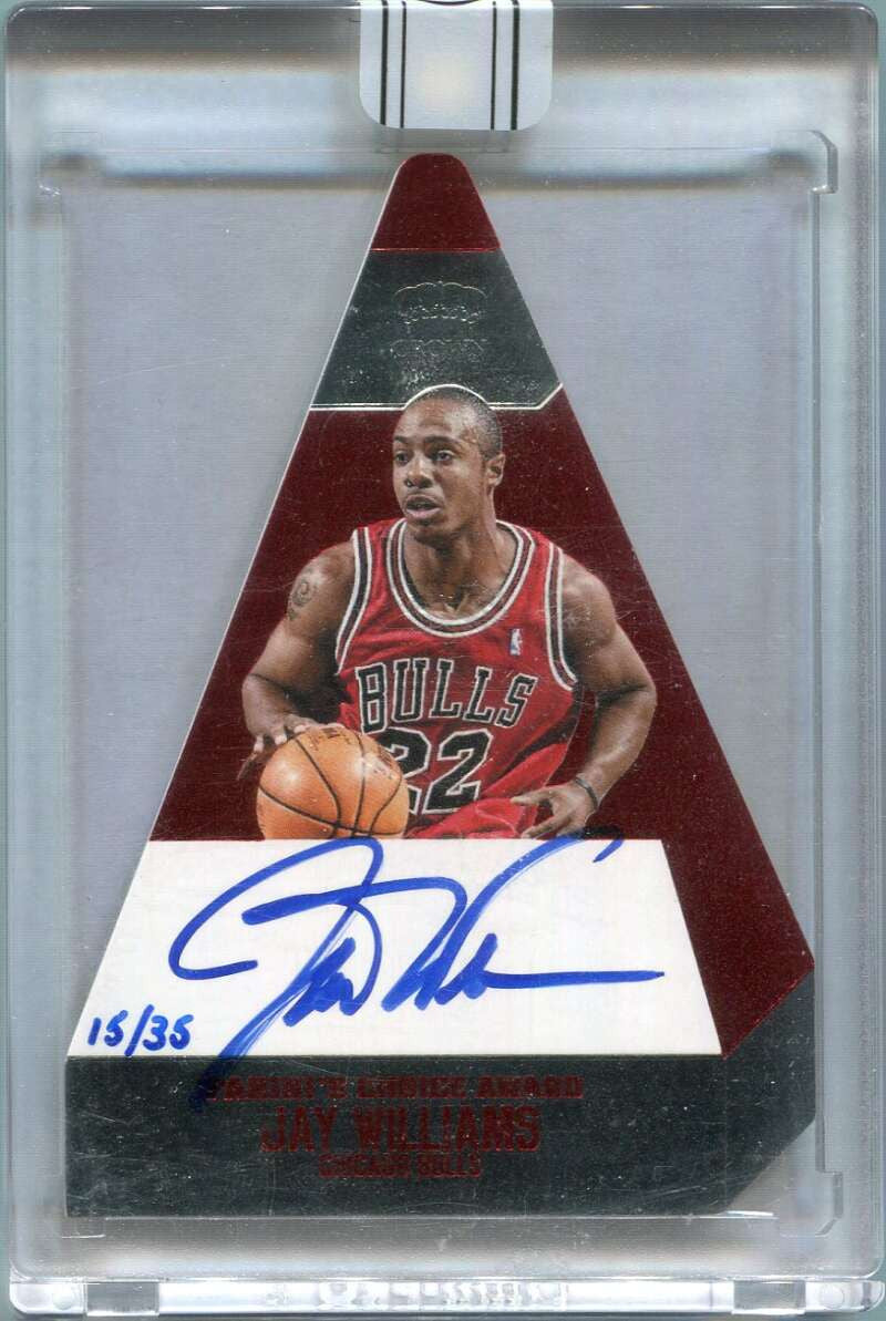 2015-16 Panini Replay Buyback Jay Williams Auto 15/35 '13 Preferred Crown Royale