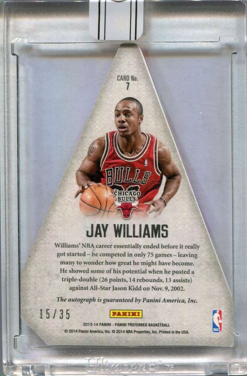 2015-16 Panini Replay Buyback Jay Williams Auto 15/35 '13 Preferred Crown Royale