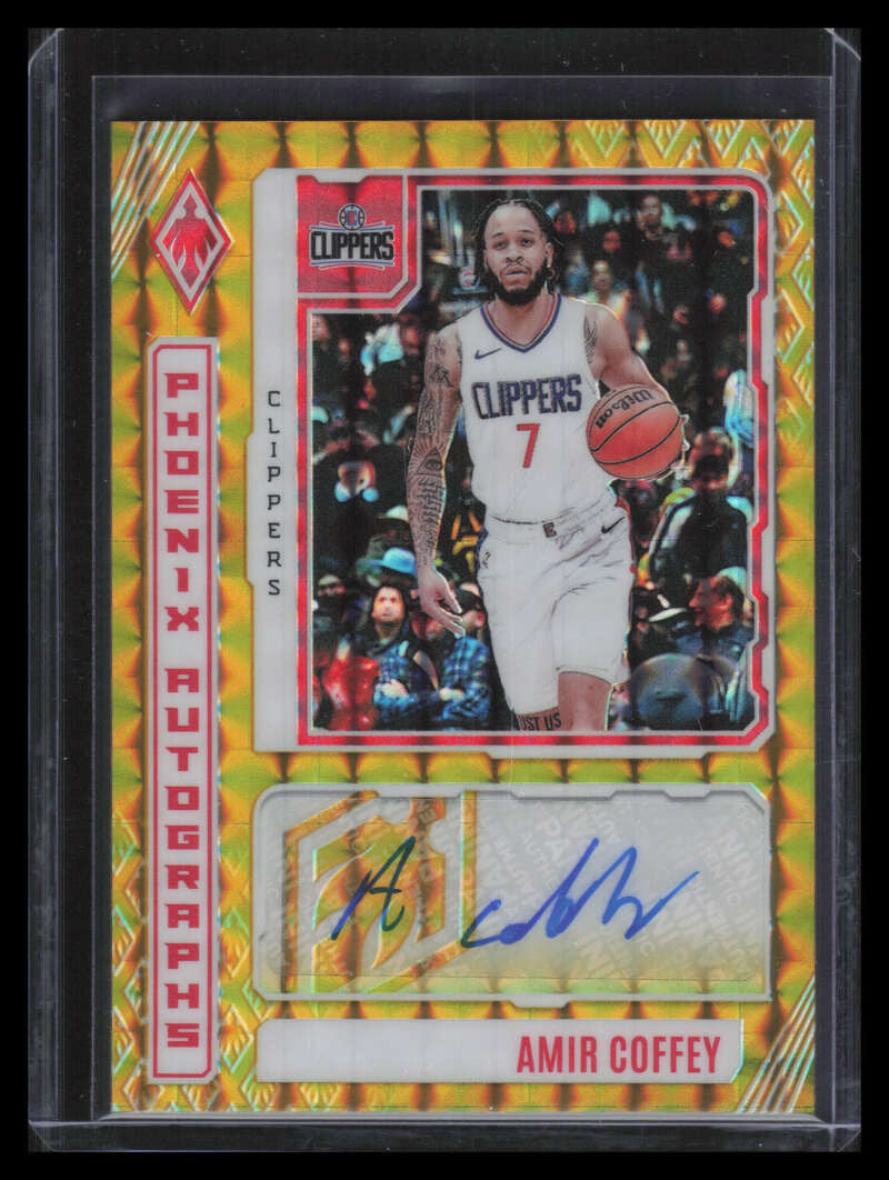 2023-24 Donruss Optic Signature Series Gold 97 Amir Coffey Auto 8/10