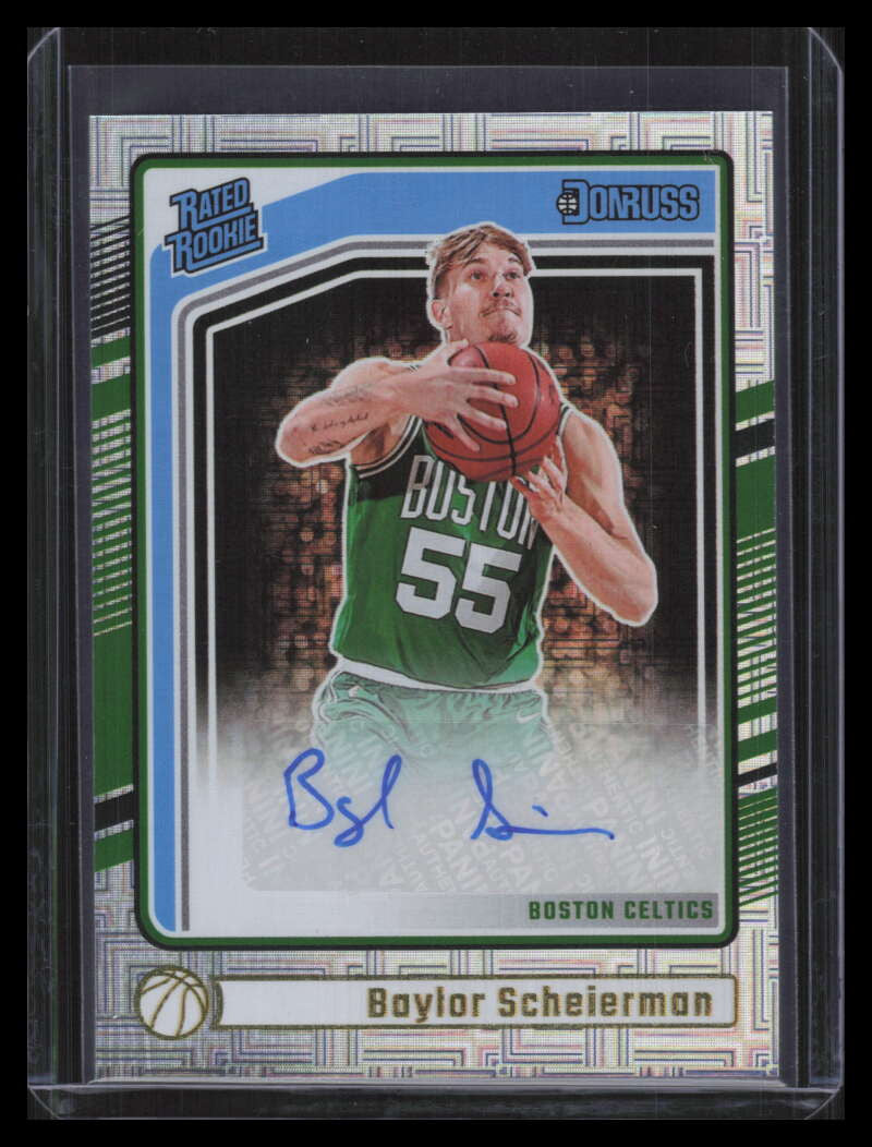 2024-25 Donruss Choice 270 Baylor Scheierman Rookie Auto