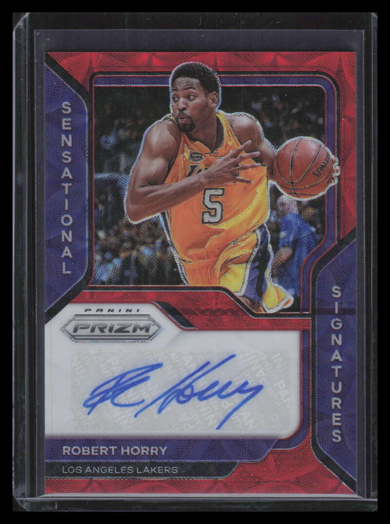 2020-21 Panini Prizm Sensational Signatures Prizms Choice 34 Robert Horry Auto
