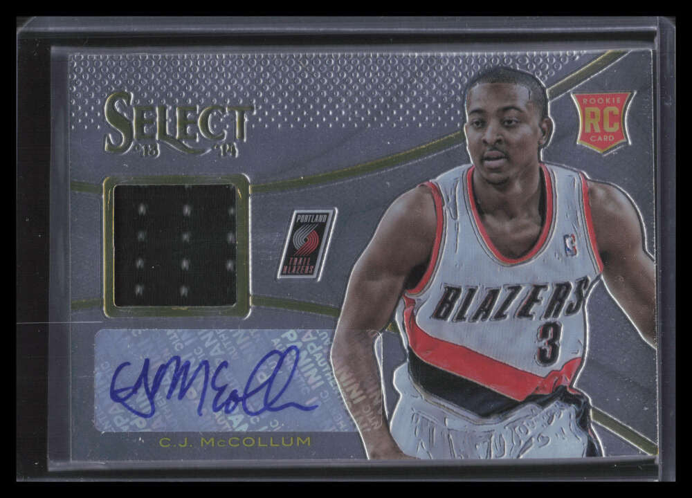 DELETE 160378 2013-14 Select Rookie Jersey Autographs 19 C. J. McCollum Rookie Jersey Auto