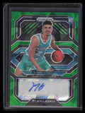 2020-21 Panini Prizm Penmanship Prizms Green Ice 10 LaMelo Ball Rookie Auto 1/16
