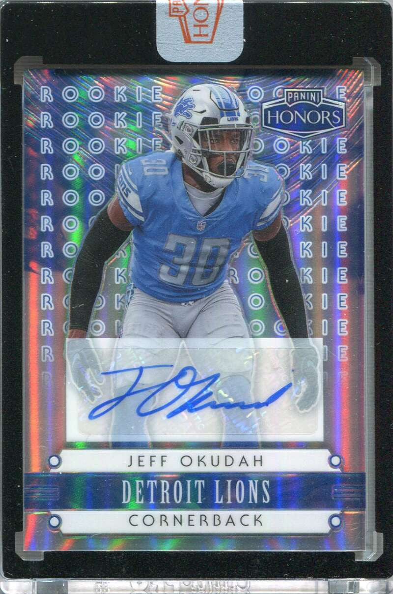2020 Panini Honors '02 Honors Rookie Signatures 23 Jeff Okudah Rookie Auto 15/15