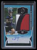 2024 Certified Freshman Fabric Mirror Teal Cade Stover Rookie Patch Auto 15/49