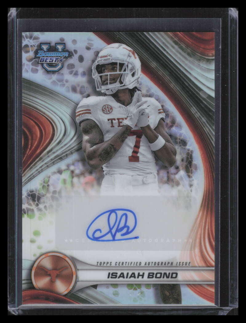2024 Bowman's Best University of '24 Autographs BOAIB Isaiah Bond Rookie Auto