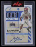 2024 Leaf Metal Draft Bound Autographs Blue dbdt1 Dallas Turner Rookie Auto 3/9