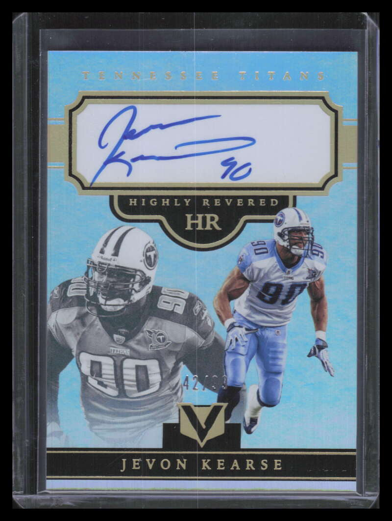 SOLD 160638 2017 Panini Vertex Highly Revered Autographs 22 Jevon Kearse Auto 42/99