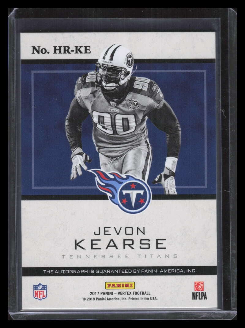 SOLD 160638 2017 Panini Vertex Highly Revered Autographs 22 Jevon Kearse Auto 42/99
