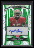 2009 Bowman Sterling Green Refractor Autographs 175 Michael Crabtree RC Auto /10