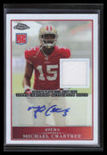 2009 Topps Chrome Autographs ARPMC Michael Crabtree Rookie Patch Auto 20/25