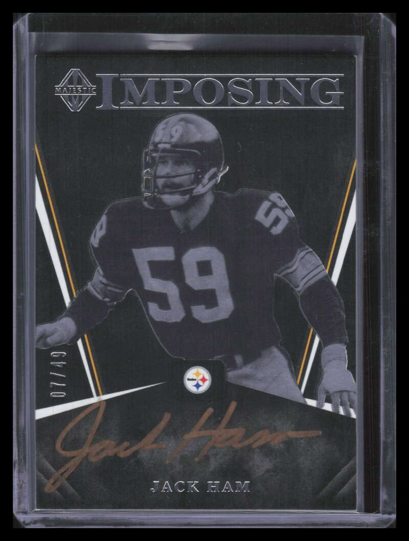 2018 Panini Majestic Imposing Autographs 20 Jack Ham Auto 7/49
