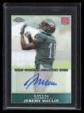 2009 Topps Chrome Autographs Black Refractor tc160 Jeremy Maclin RC Auto 16/25