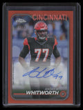 2024 Topps Chrome Autographs Orange Refractor BAAW Andrew Whitworth Auto 1/25