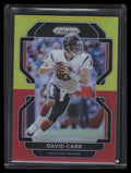 2021 Panini Prizm Prizms Asia Red and Yellow Refractor 41 David Carr 18/39