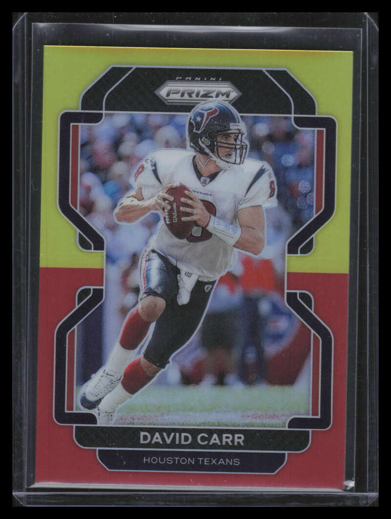 2021 Panini Prizm Prizms Asia Red and Yellow Refractor 41 David Carr 18/39