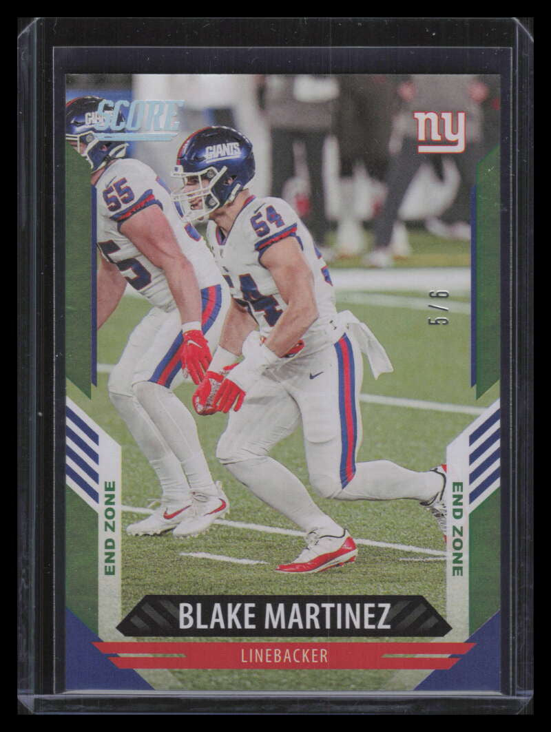 2021 Score End Zone 64 Blake Martinez 5/6