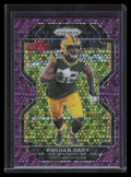 2021 Panini Prizm Prizms No Huddle Purple Refractor 141 Rashan Gary 4/35
