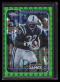 2024 Topps Chrome Green Geometric Refractor 87 Edgerrin James 91/99