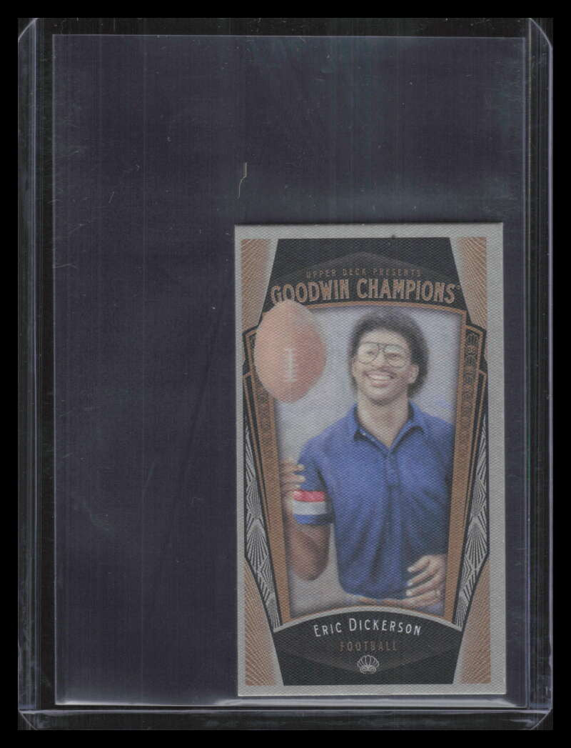 2015 Upper Deck Goodwin Champions Mini Cloth Lady Luck 40 Eric Dickerson 7/50
