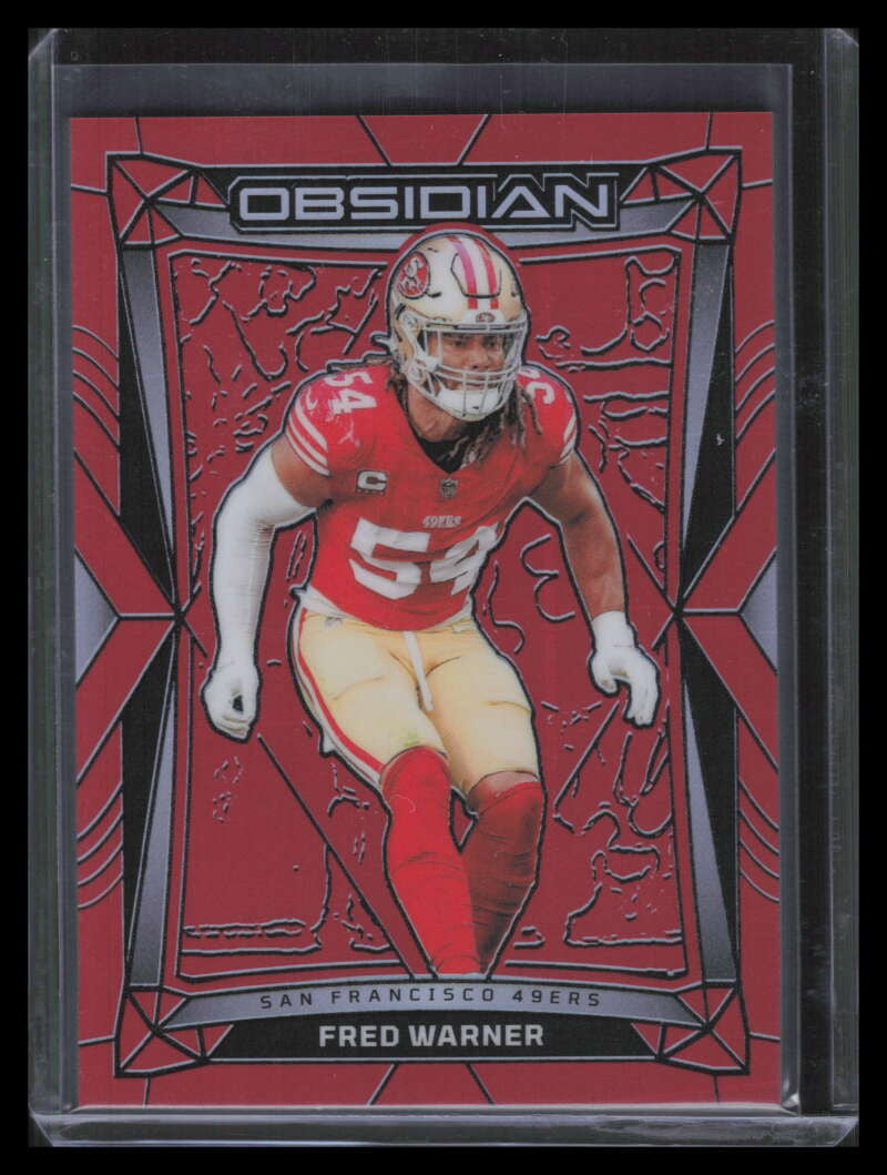 2024 Panini Obsidian Red 174 Fred Warner 21/49