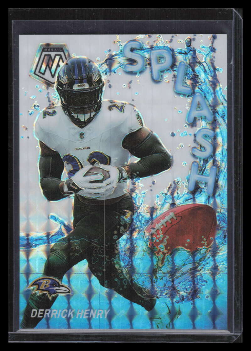 2024 Panini Mosaic Splash Mosaic White Refractor 12 Derrick Henry 21/25
