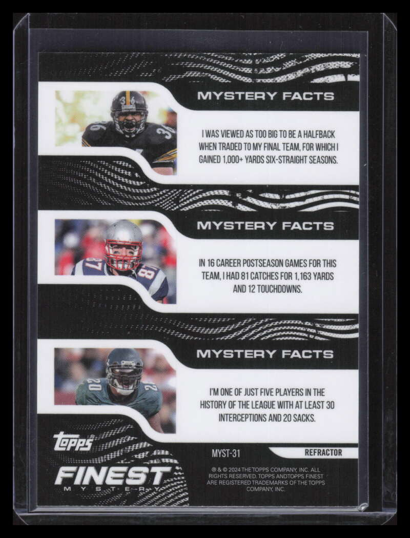 2024 Finest Mystery Black Refractor myst31 Rob Gronkowski 1/5